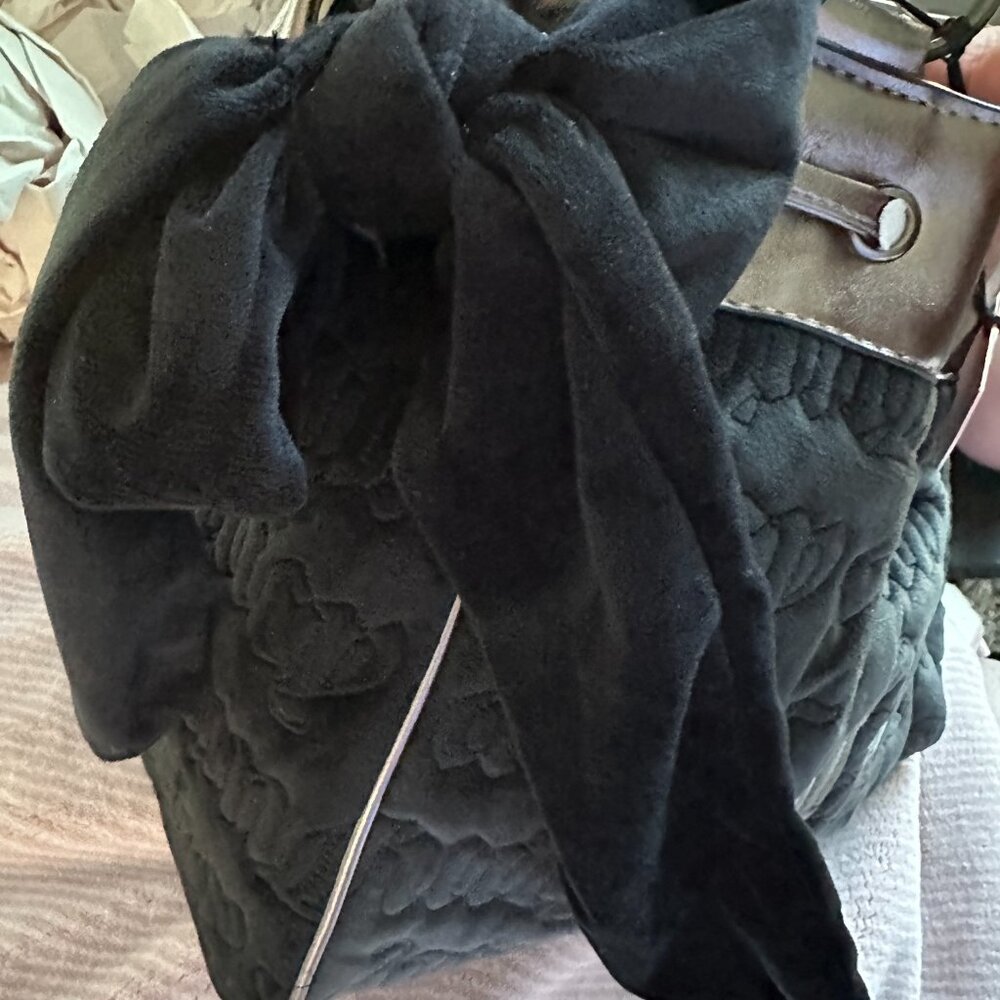 Juicy Couture Daydreamer 'Vintage Dreams' Tote Bag Black Liquorice/ Gunmetal NWT - Picture 6 of 11